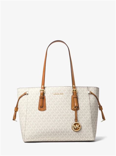 michael kors logo medium tote bag